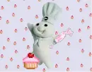 Pillsbury Dough Boy With Icing and Cupcakes