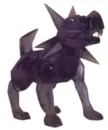 Clay Diamond Dog