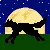 running wolf