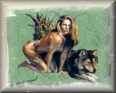 girl and wolf