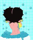 oops! Betty Boop is half naked in bath