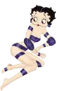 Betty Boop is laying and doing model for you