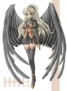 Girl with black wings