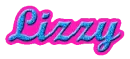 Pink and Blue Name - Lizzy