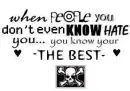 You know you're the best