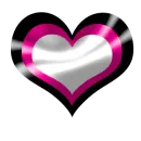 3 colored shine heart