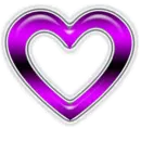 cool plastic pink and black heart