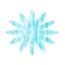 cute blue tie dye flower