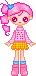 blinking doll