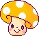 cute orange mushroom