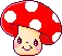 cute red mushroom