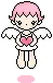 floating angel & heart