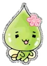 cute green drop