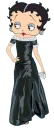 black dress on Betty Boop 