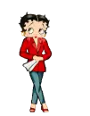 hot red Betty Boop