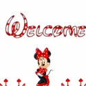 Welcome with minni mouse