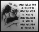 I won't love U