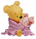 Baby Pooh - Pink Blanket