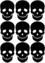 Black Skull Background