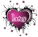 lacey pink animated heart