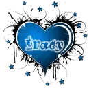 tracy blue animated heart
