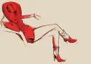 lady in red