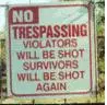 no trespassing