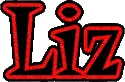 black and red liz
