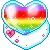 colorful hearts