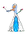 Flowery princess doll bride