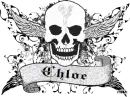 chloe silver skull