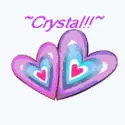 Crystal heart changing colors