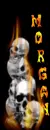 morgan -  flame skulls