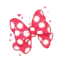 polka dotted bow