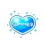 i love summer heart