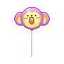 purple monkey balloon