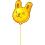 yellow bunny balloon