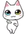 Dancing White Cat  