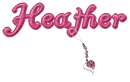 Pink Heart Charm - Heather