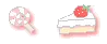 kawaii cake & lollipop