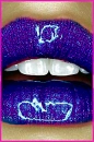 glittery lips