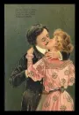 couple, vintage, man, women, kiss, love