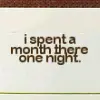 i spent a month
