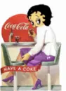 Betty Boop sitting w Coca Cola on it