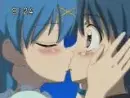 Hanon and Nagisa kissing (Mermaid Melody)