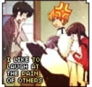 laugh at the pain of others