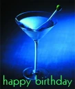 happy birthday martini