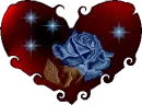 rose in heart