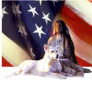 Native American with Wolf