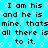 I am his and he is mine thats all there is too it.